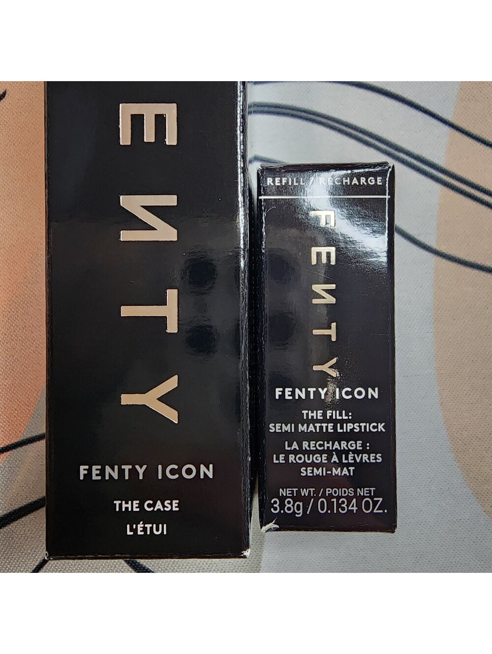 Fenty Beauty Fenty Icon Semi Matte Lipstick 04 Motha Luva with Matte Black Case